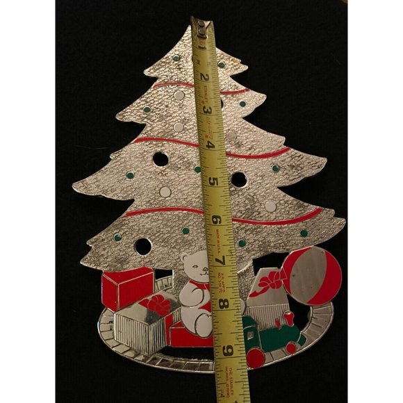 VTG Wm A Rogers Christmas Tree Teddy Bear Gifts Trivet Holiday Collection - Picture 2 of 4